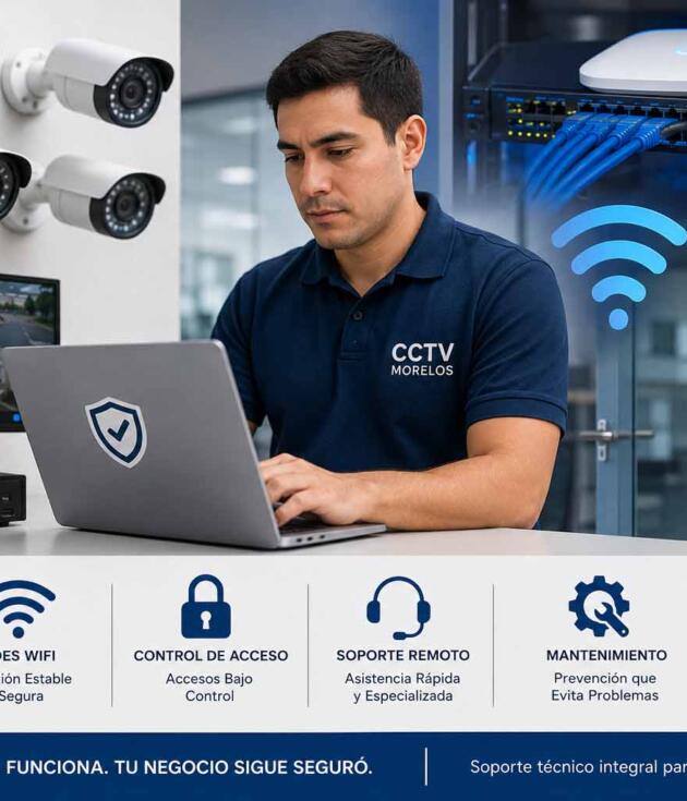 Póliza Integral de Soporte y Mantenimiento Tecnológico | CCTV, WiFi y Control de Acceso